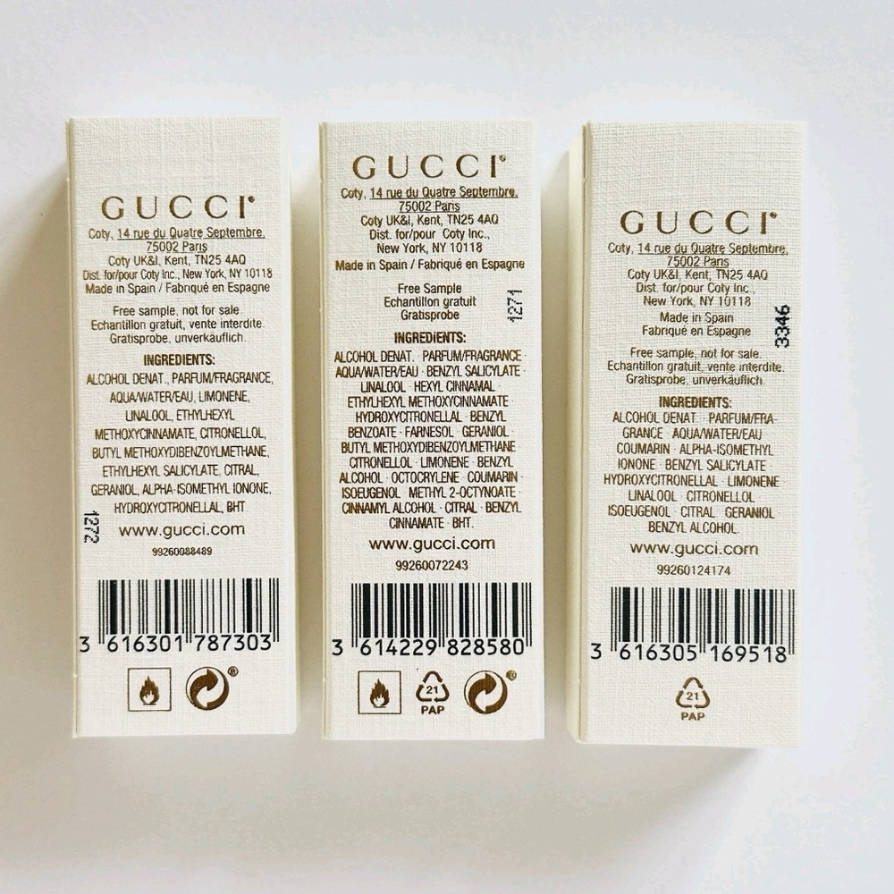 GUCCI The Alchemist’s Garden Luxury EDP Sample Set 3×1.5ml Rare Niche Scents NIB - Picture 4 of 4